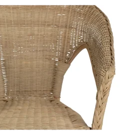 Zona-Design Fotel KERRI ratan piaskowy brąz