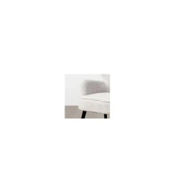 Zona-Design Fotel KESO 90 cm tapicerowany szarobiały
