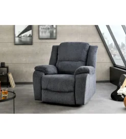 Invicta Interior Fotel kinowy HOLLYWOOD ciemny szary
