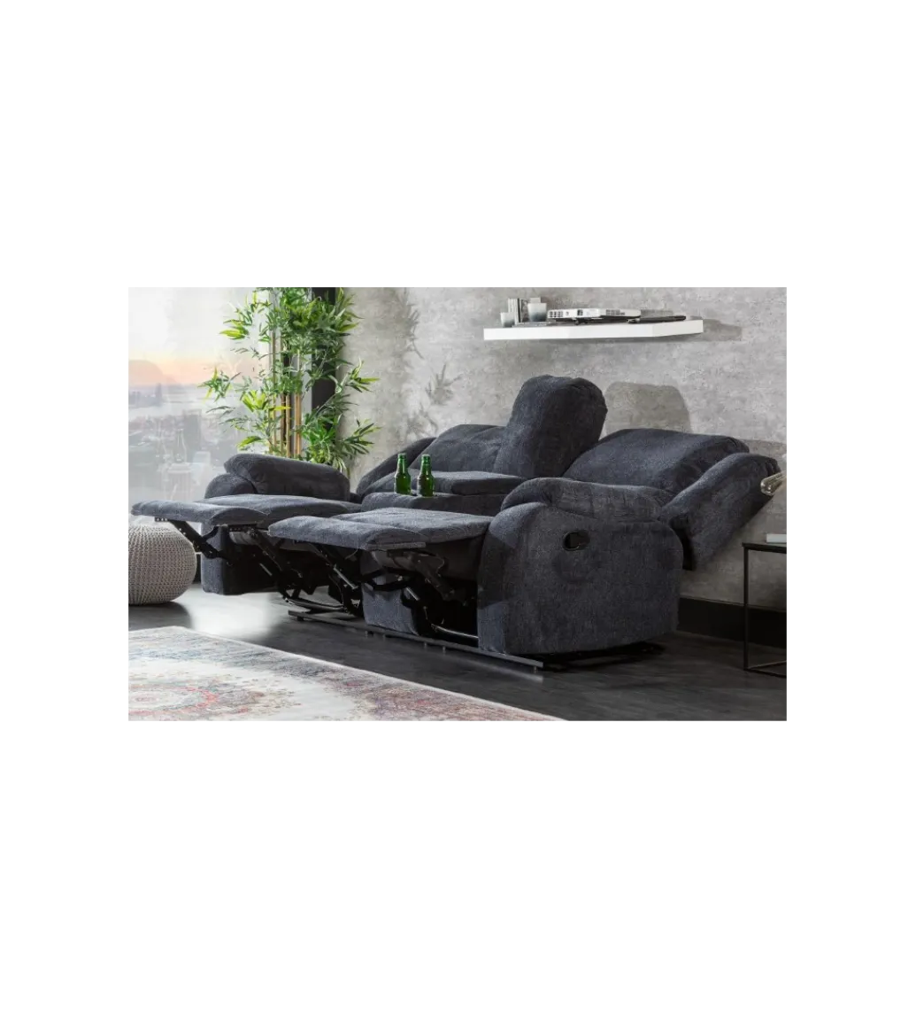 Invicta Interior Fotel kinowy Hollywood ciemnoszary