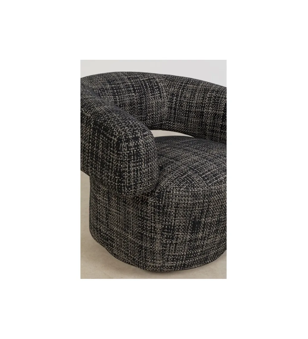 KARE Fotel MAYE BOW 70 cm szary