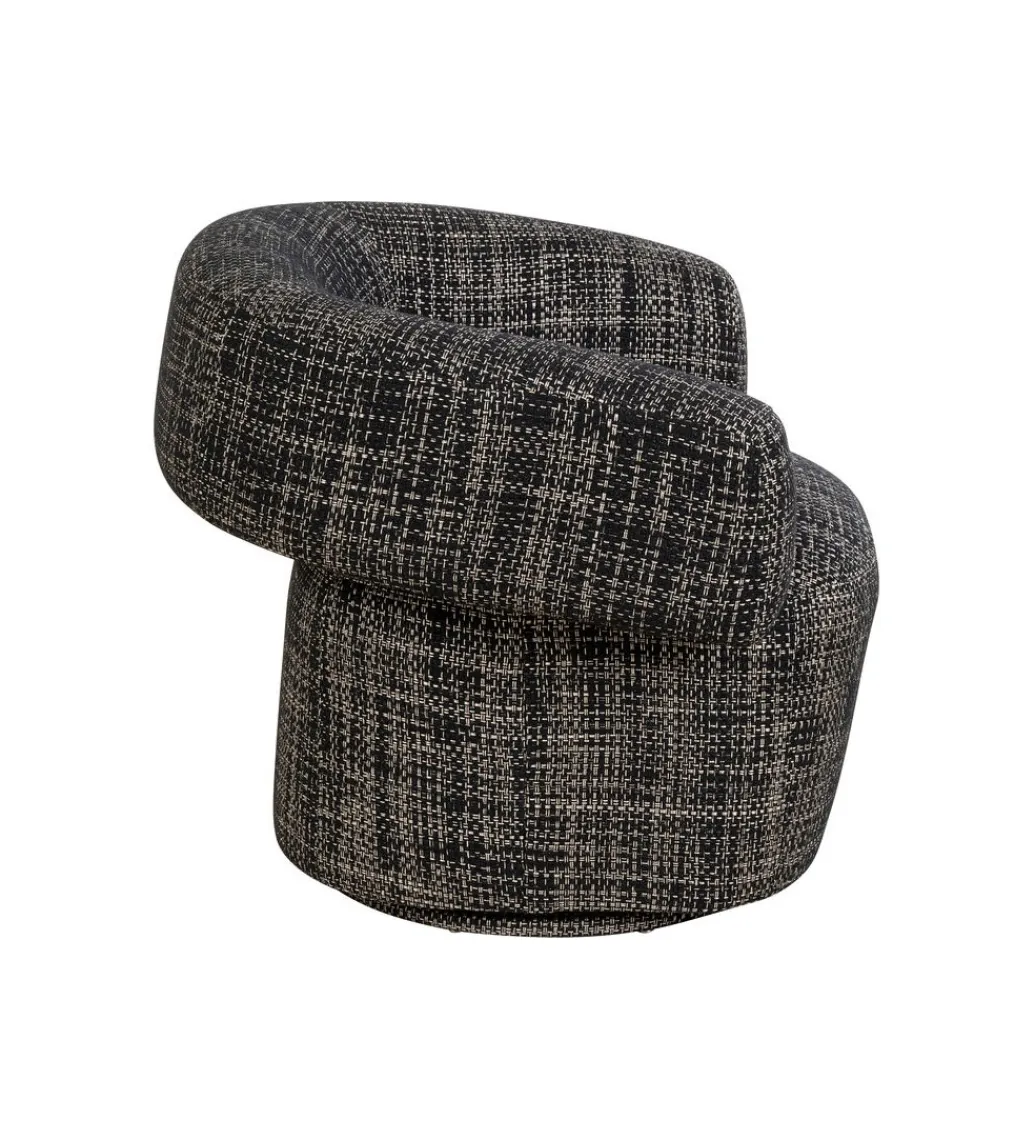 KARE Fotel MAYE BOW 70 cm szary