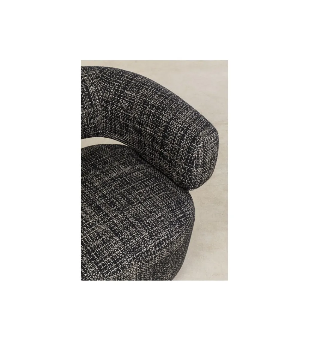 KARE Fotel MAYE BOW 70 cm szary