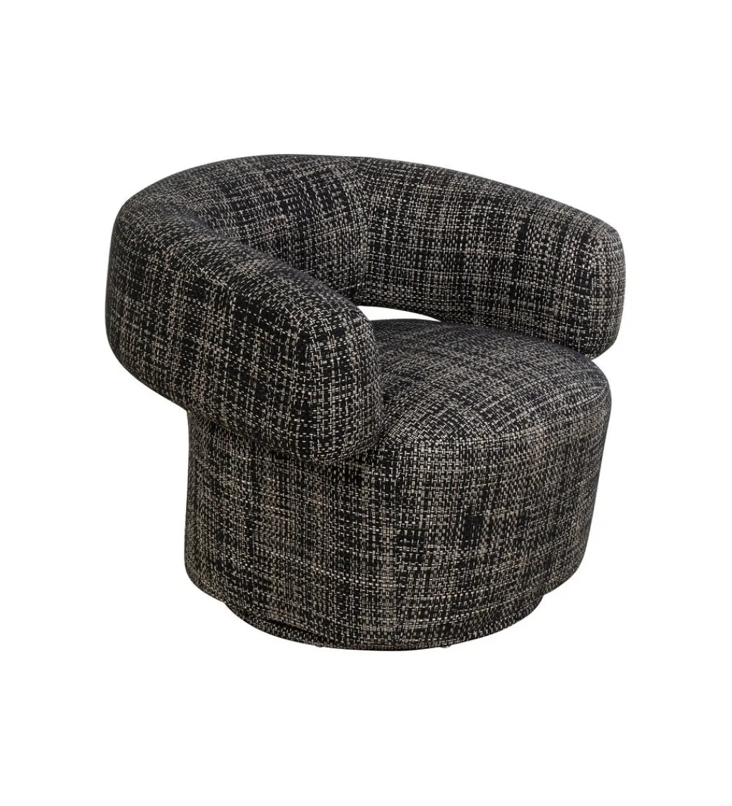 KARE Fotel MAYE BOW 70 cm szary