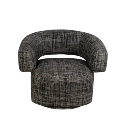 KARE Fotel MAYE BOW 70 cm szary
