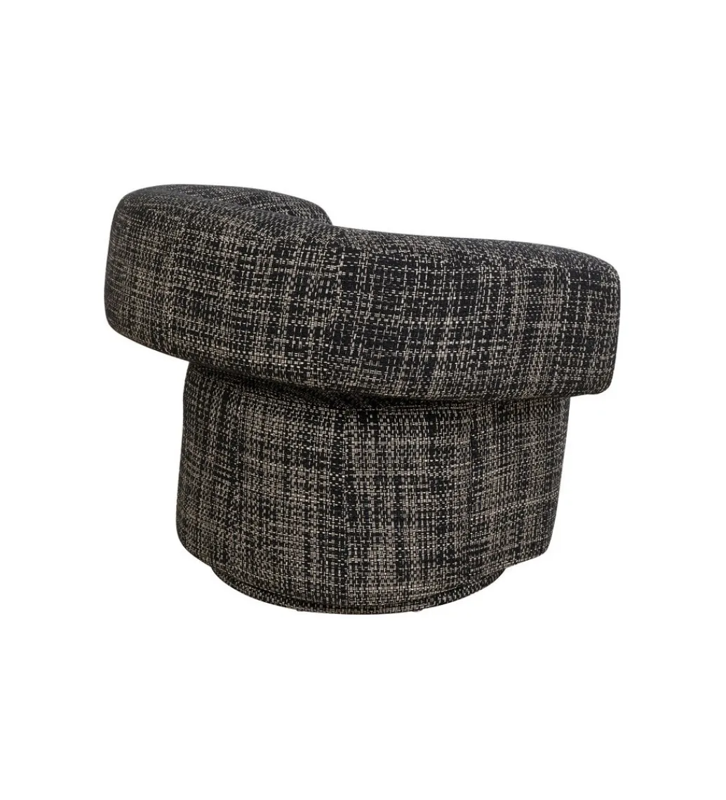 KARE Fotel MAYE BOW 70 cm szary