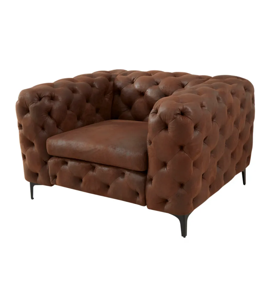 Invicta Interior Fotel MODERN BAROCK 120 cm antyczny brąz