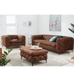 Invicta Interior Fotel MODERN BAROCK 120 cm antyczny brąz