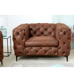Invicta Interior Fotel MODERN BAROCK 120 cm antyczny brąz