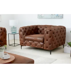 Invicta Interior Fotel MODERN BAROCK 120 cm antyczny brąz
