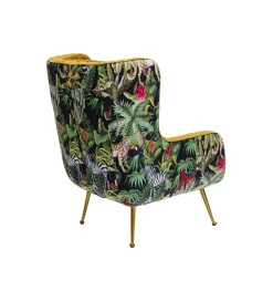 KARE Fotel NONNA JUNGLE 103 cm welur