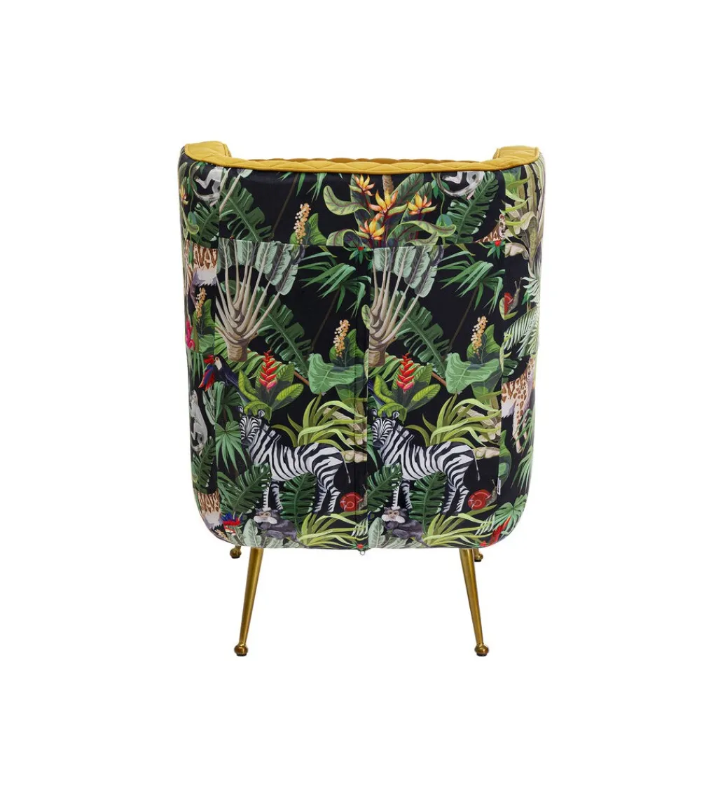 KARE Fotel NONNA JUNGLE 103 cm welur