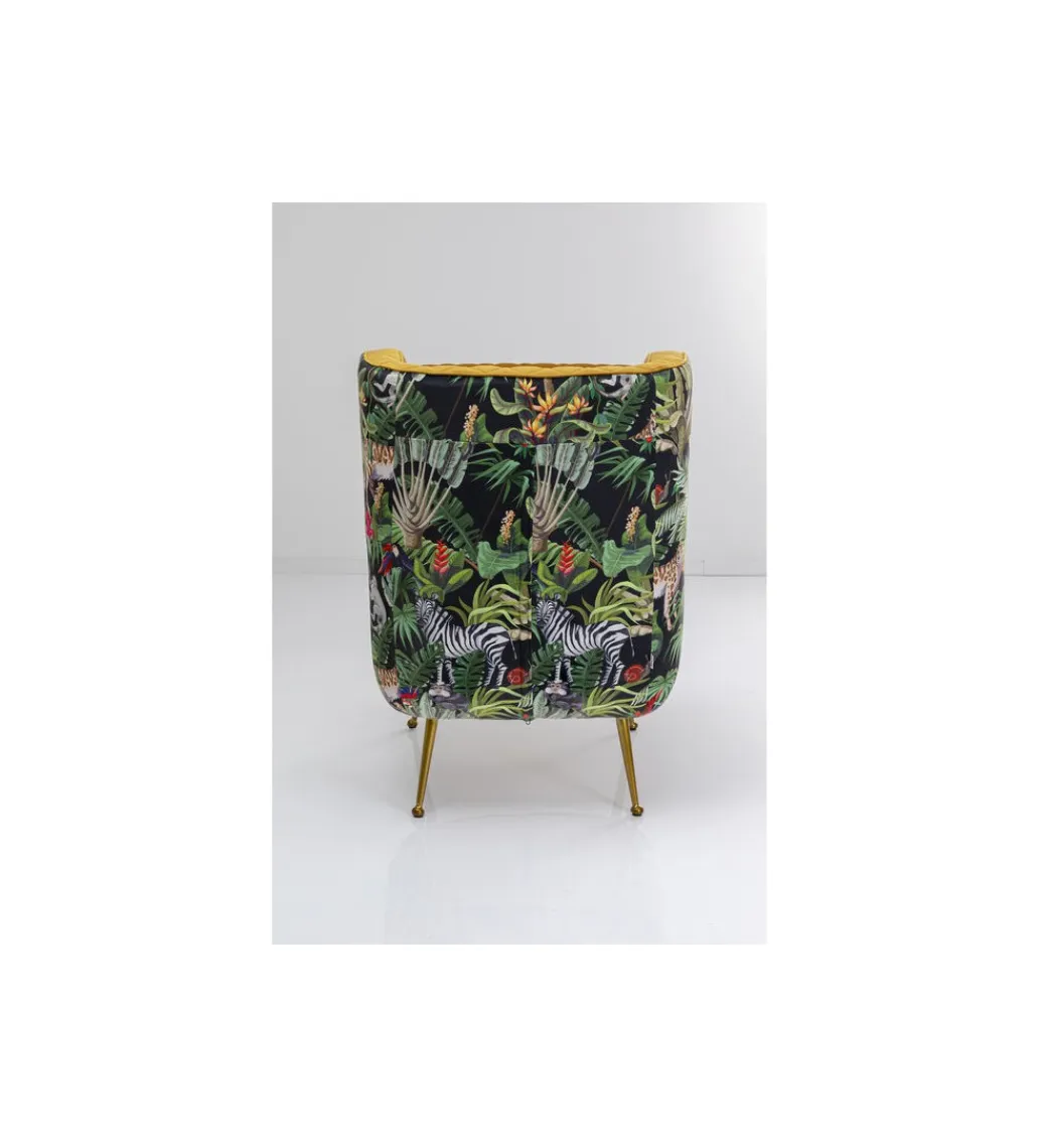 KARE Fotel NONNA JUNGLE 103 cm welur