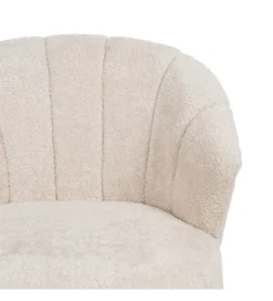 Zona-Design Fotel OAST drewno kauczuk kremowy