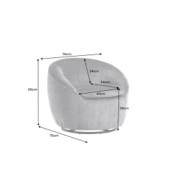 Invicta Interior Fotel obrotowy ALPINE szary