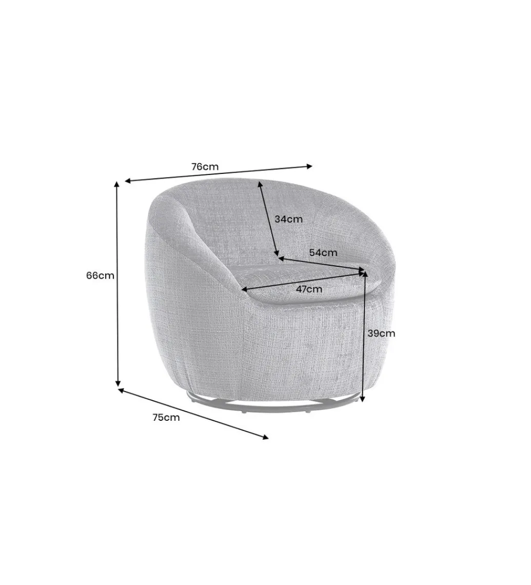 Invicta Interior Fotel obrotowy ALPINE szary