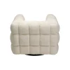 KARE Fotel obrotowy ARMAND 95 cm tapicerowany