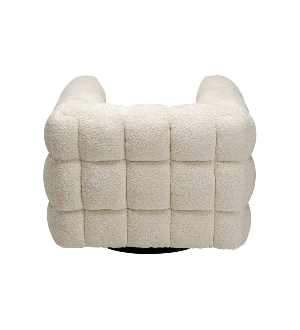 KARE Fotel obrotowy ARMAND 95 cm tapicerowany