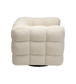 KARE Fotel obrotowy ARMAND 95 cm tapicerowany