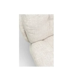 KARE Fotel obrotowy COSY 86 cm beżowy