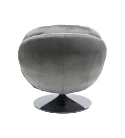 KARE Fotel obrotowy COSY 86 cm szary