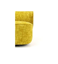 KARE Fotel obrotowy ELLIE 81 cm żółty