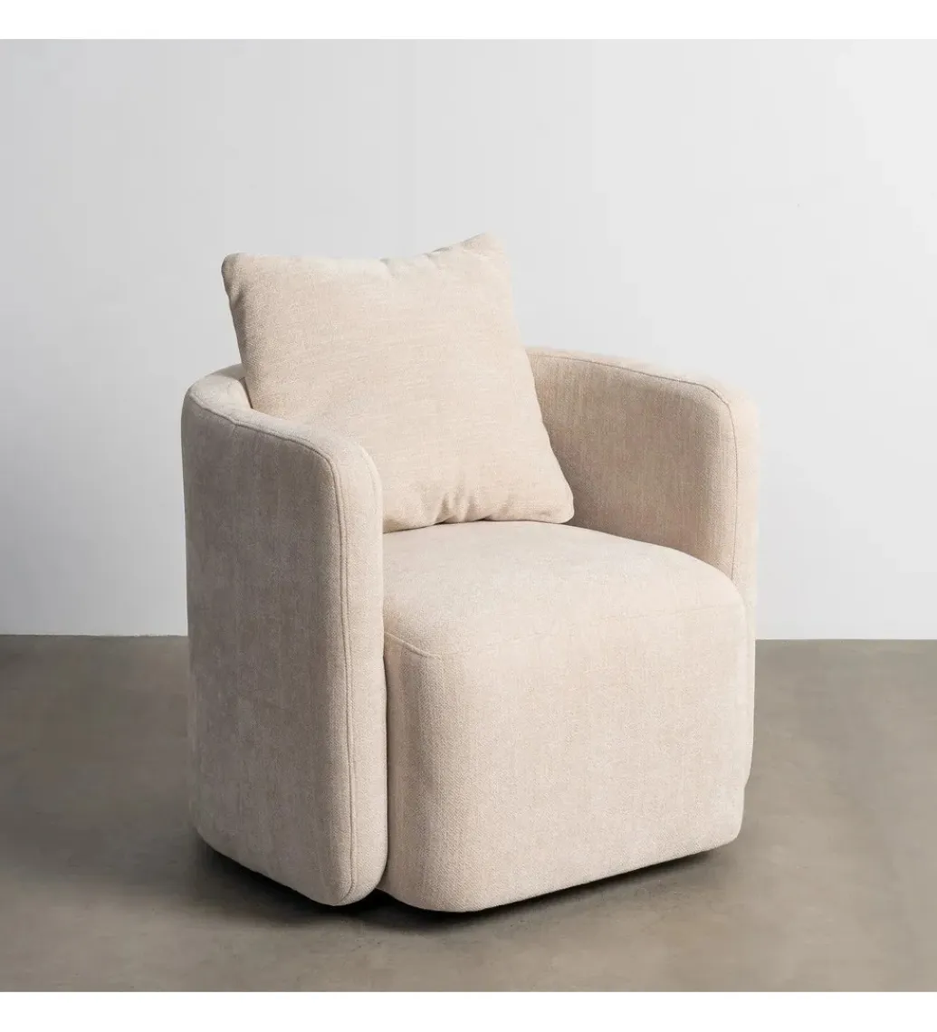 Zona-Design Fotel obrotowy GIRATORIO 84 cm beżowy