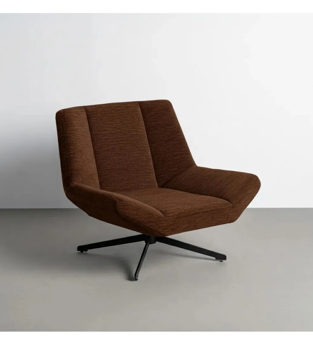 Zona-Design Fotel obrotowy MARRONE 77 cm brązowy