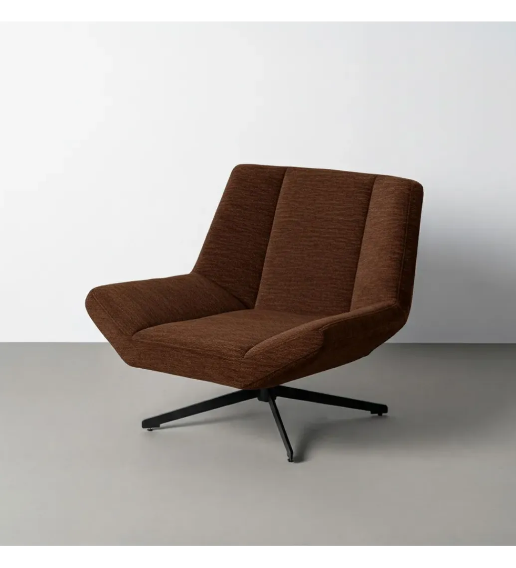 Zona-Design Fotel obrotowy MARRONE 77 cm brązowy