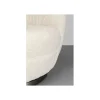 KARE Fotel obrotowy Nube Bouclé 88 cm kremowy