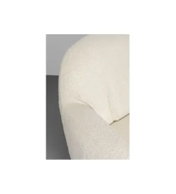KARE Fotel obrotowy Nube Bouclé 88 cm kremowy