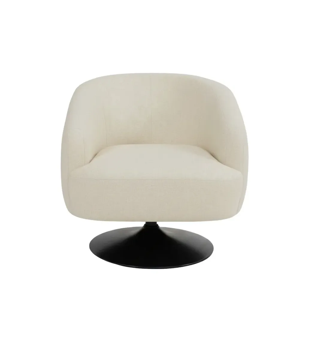Zona-Design Fotel obrotowy RASANY 73 cm kremowy