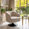 Zona-Design Fotel obrotowy RASANY 73 cm kremowo beżowy