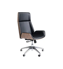 KARE Fotel obrotowy ROUVEN 120 cm czarny