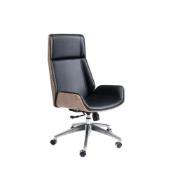 KARE Fotel obrotowy ROUVEN 120 cm czarny