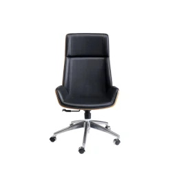 KARE Fotel obrotowy ROUVEN 120 cm czarny