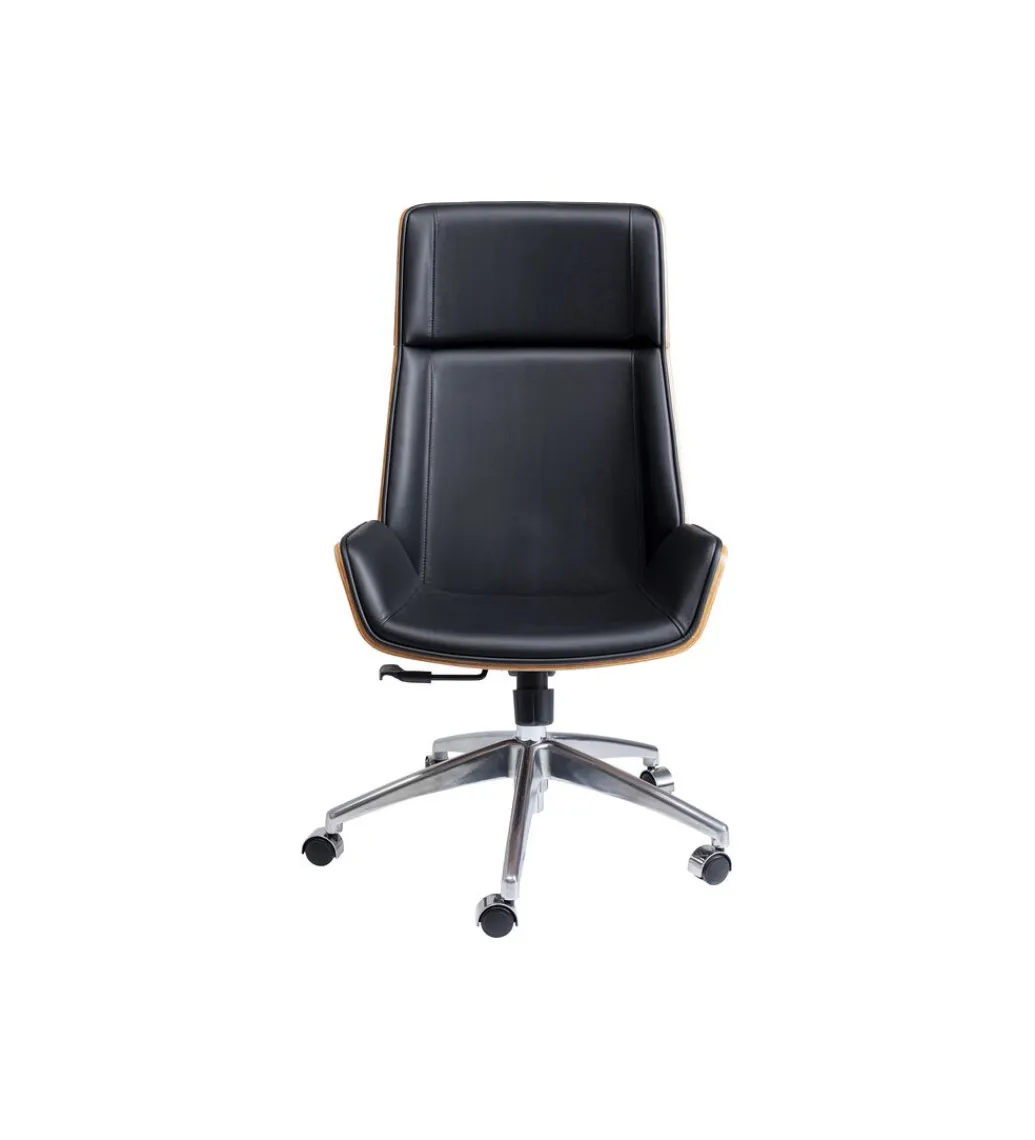 KARE Fotel obrotowy ROUVEN 120 cm czarny