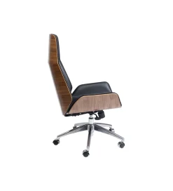 KARE Fotel obrotowy ROUVEN 120 cm czarny