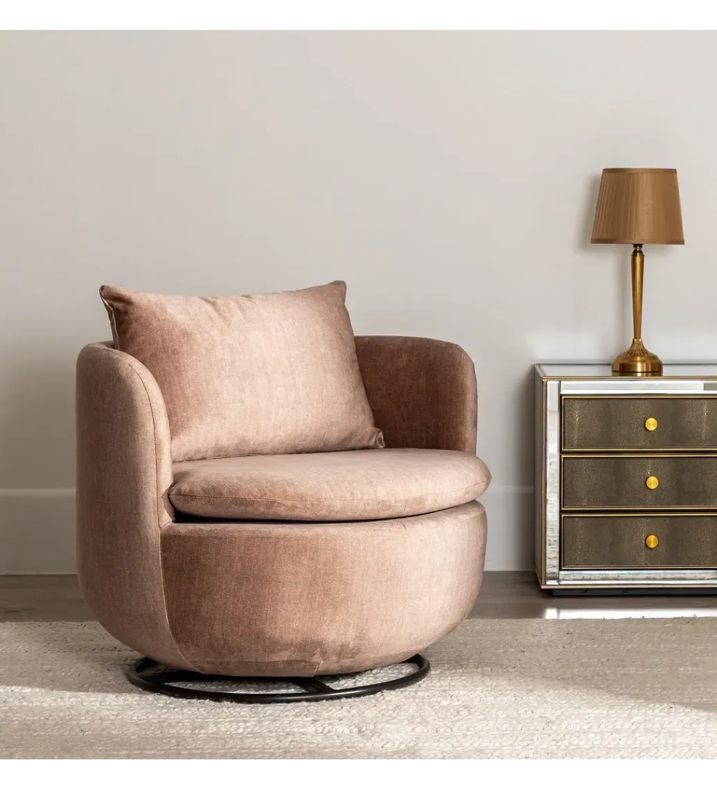 Zona-Design Fotel obrotowy SUMUTN 84 cm taupe