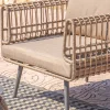 Zona-Design Fotel ogrodowy ARIKI 67 cm naturalny szary
