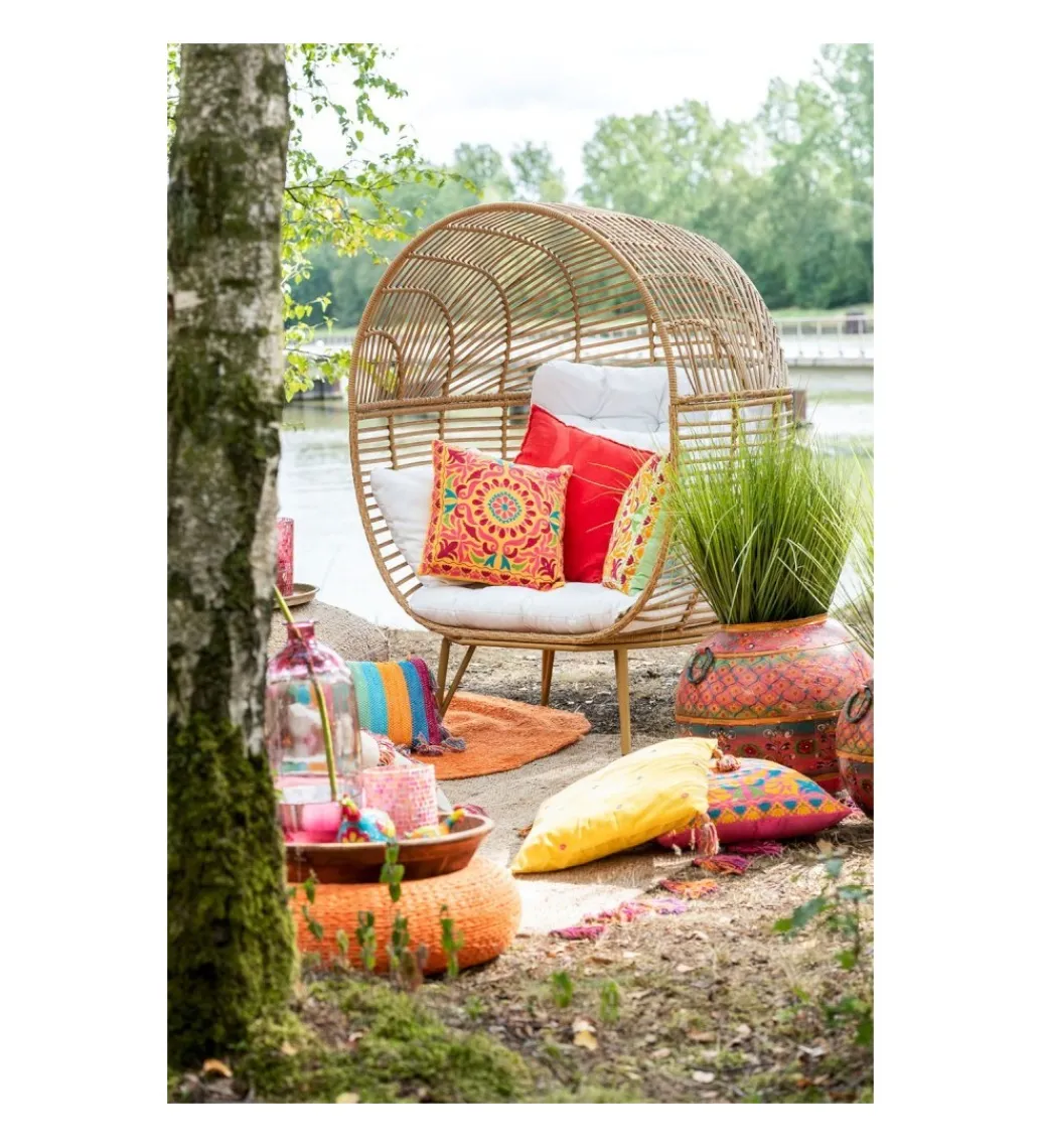 J-Line Fotel ogrodowy SUMMER ELIPSA Naturalny