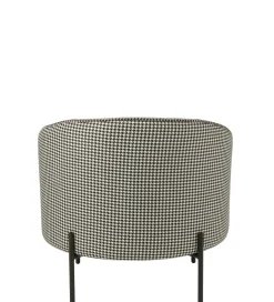 J-Line Fotel PIED DE POULE 70 cm czarnobiały
