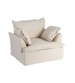 Zona-Design Fotel PLAZESO 115 cm beżowy