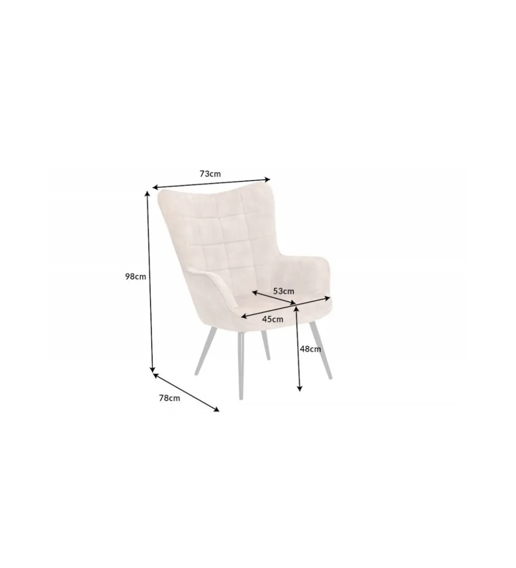 Invicta Interior Fotel RAMIRO scandinavia bezowy