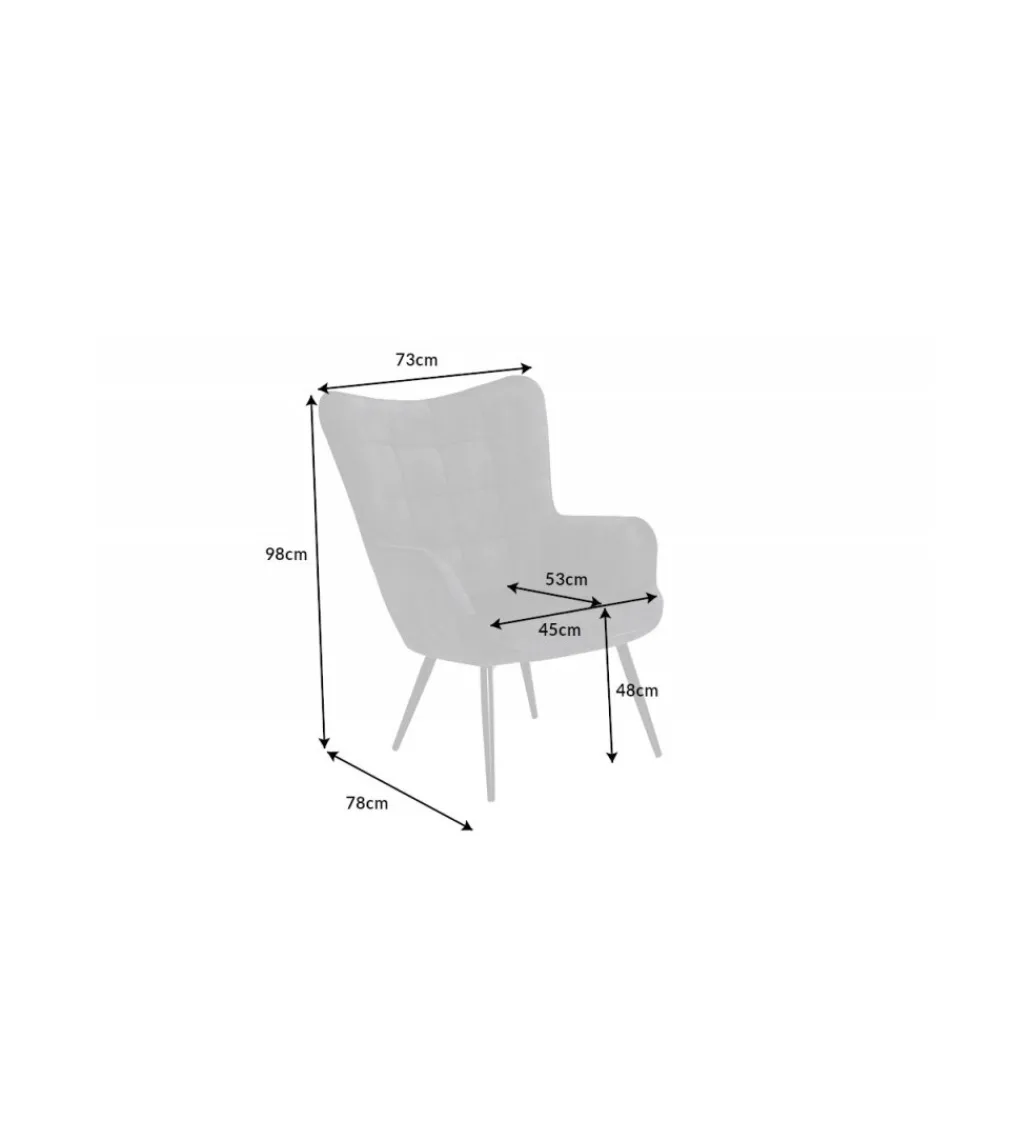 Invicta Interior Fotel RAMIRO scandinavia szary