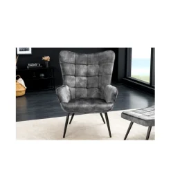 Invicta Interior Fotel RAMIRO scandinavia szary