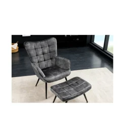 Invicta Interior Fotel RAMIRO scandinavia szary