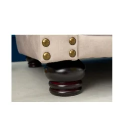 Invicta Interior Fotel ROCHESTER Chesterfield 105 cm beżowy