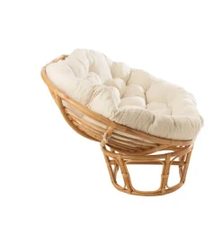 J-Line Fotel RONI Rattanowy 179 cm Naturalny