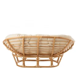 J-Line Fotel RONI Rattanowy 179 cm Naturalny